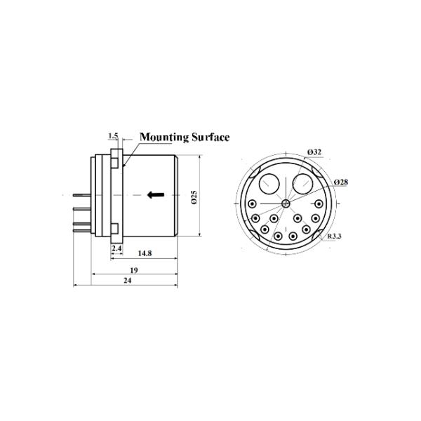 KSACC121Q Quartz Flexible Accelerometer for Inertial Navigation