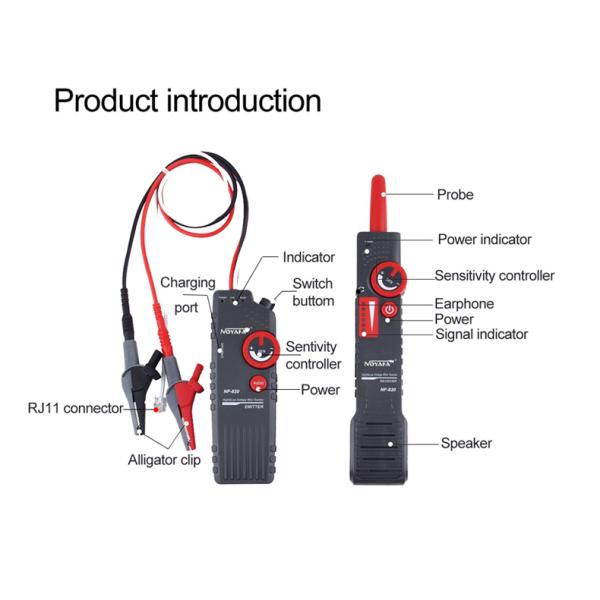 High Voltage Underground Wire Detector Telephone Line Cable Wall Underground Cable Tester