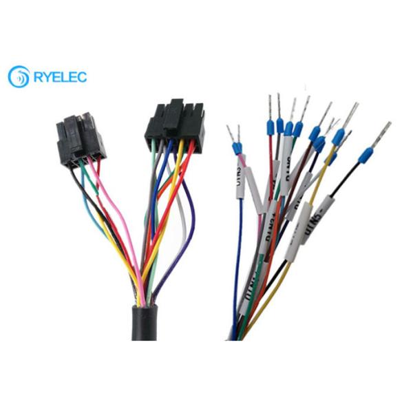 Custom 8Pin 12P Molex 3.0 Pitch Male 43025 Micro Fit To Ferrule Terminal Wire