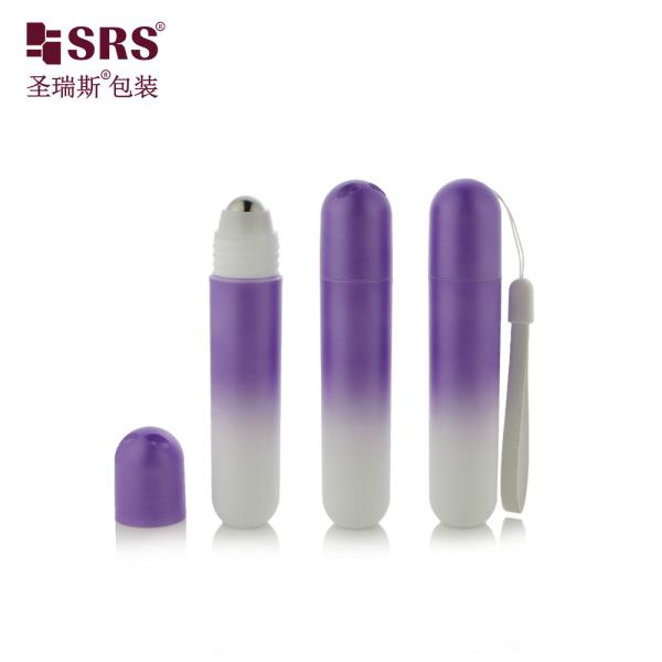 RPPG 25ml Pill Shape Empty PCR Plastic Roll-On Deodorant Gel Antiperspirant Anti-Itch Liquid Bottle Packaging With Bag Lanyard