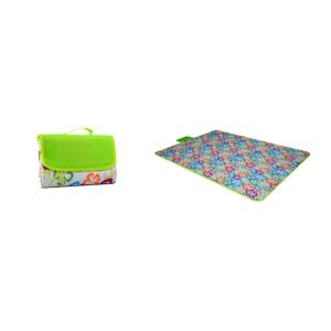 China Foldable Picnic Blanket Waterproof Backing With Handle Multi Sizes Optional on sale