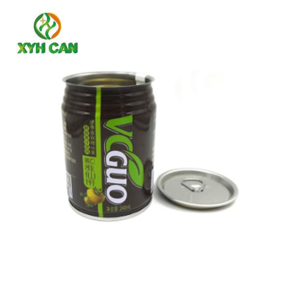 Beverage Tin Cans Printed Empty Food Grade Tin Cans With Pull Ring Drink And Juice Packaging