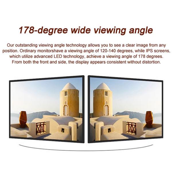 High Resolution Media Screen 43 Inch Wall Mount Digital Signage Advertising Player