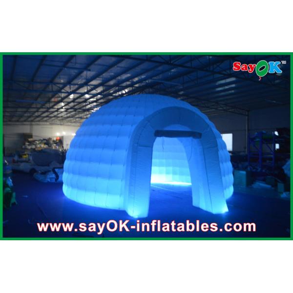 Inflatable Igloo Tent Advertising Dome Inflatable Air Tent , Led Light Inflatable Lawn Tent