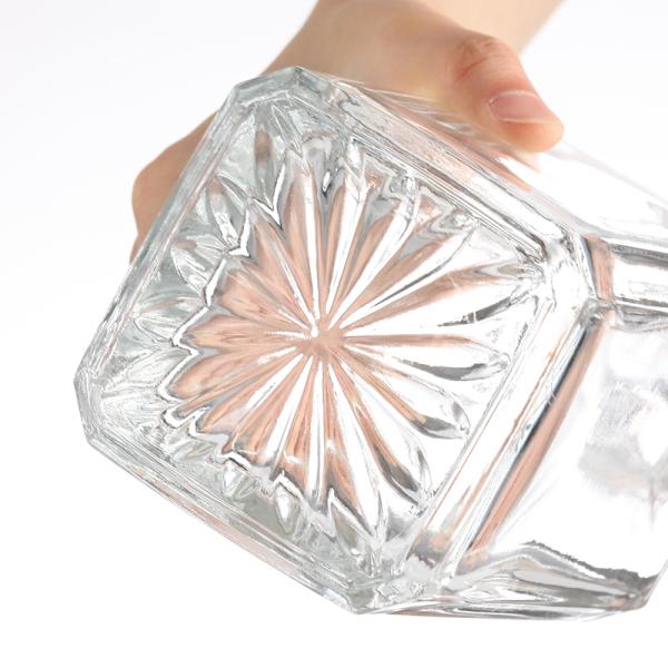 Glass Brandy Bottle with Customizable Personalized Branding and Glass Material