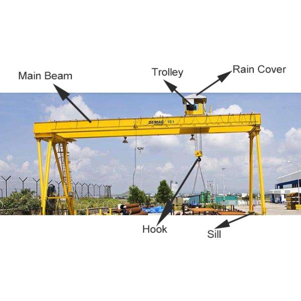 European Type Electric Gantry Crane For Subway Project Construction