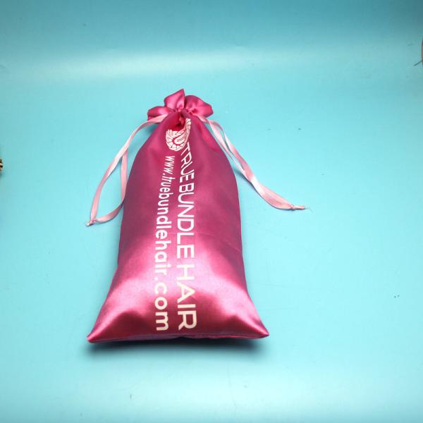 Thick Satin Pouches For Jewelry , Big Size Printed Party Drawstring Bags