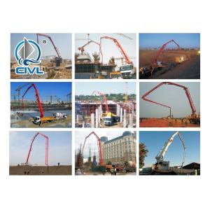 51 M Cement Pump Truck Cement Transport Trucks 4 Sections Arms 50m³ Output,