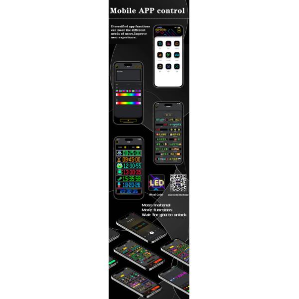 Flexible LED Car Panel App Control 16*96 Advertising Rear Window Display