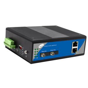 Industrial Fiber to Ethernet Converter Full Gigabit 2 Ethernet and 2 Optical Ports