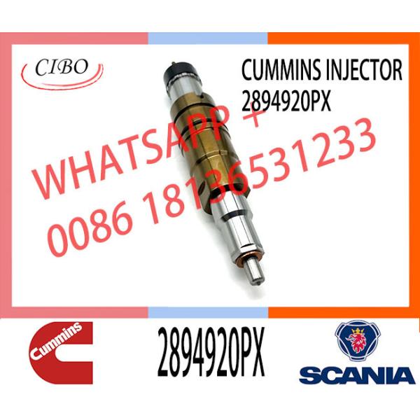 Common rail injector fuel injecto 2894920PX 2058444 2482244 2031386 for ISZ13 Excavator DC09 DC16 DC13