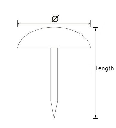 Factory Manufacturing Antique Chair Nails Upholstery Furniture Nail Sofa