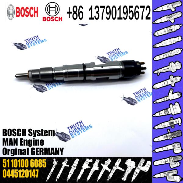 Buy common rail injector 0445120147 0445120198 51101006085 51101006065 for MAN TGL TGM TGA Temsa diesel fuel injector at wholesale prices