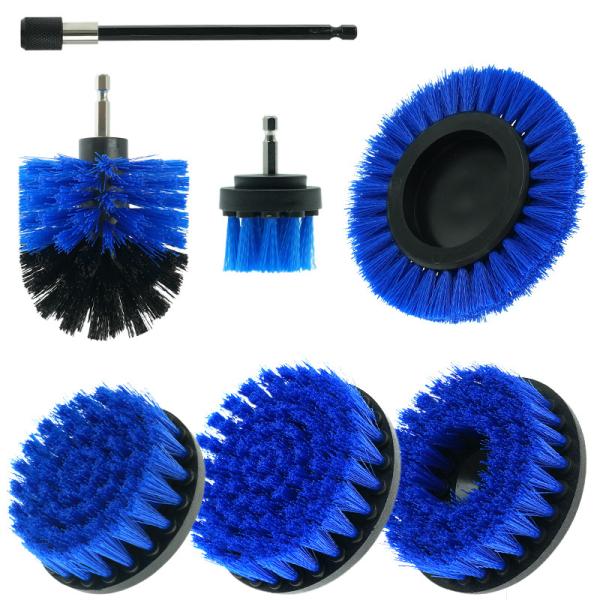 Rotary Upholstery Drill Rotary Brush 7pcs With Extension Rod