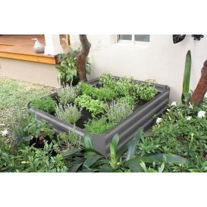 Quality 80x80x30cm Anti-Rusting Raised Metal Square Raised Garden Bed Kit for sale