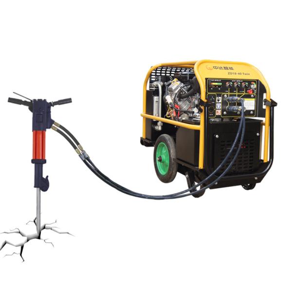 Buy Twin Circuit 18L Hydraulic Power Pack Gasoline Engine Stainless Steel at wholesale prices