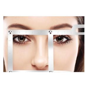 Stainless Steel Tattoo Eyebrows Ruler Golden Ratio Measure Microblading