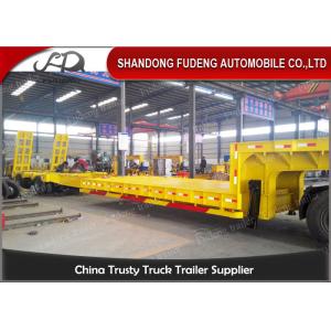China 3 Axles Warranty Extendable Lowboy Trailer High Strength Steel Material on sale
