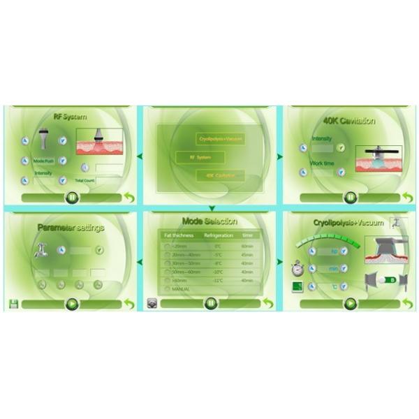 Fat Burning Vacuum Cavitation Rf Cryolipolysis Slimming Machine