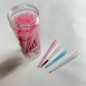 Quality Biodegradable Pink Slim 110x44mm Pre Roll Paper Cone Custom Printed King Size for sale