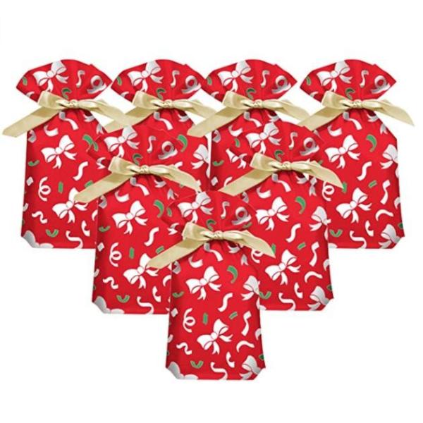 Buy 5.8"×9.5" Christmas Drawstring PE Candy Wrap Bag at wholesale prices