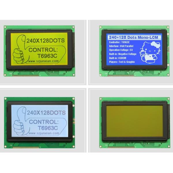 5V High Resolution Graphic Blue LCD Display 5.2 Inch Wide Viewing Angle Display
