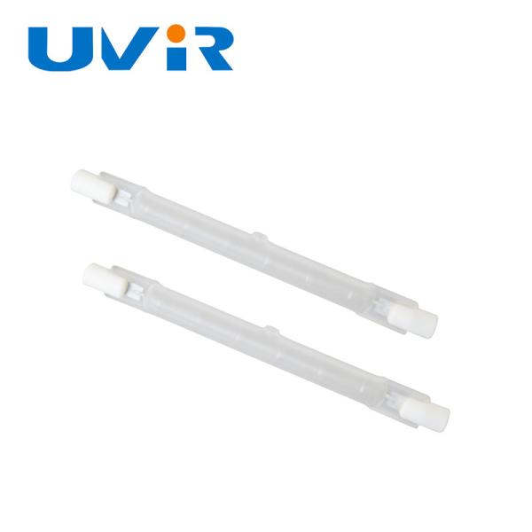 Customized R7S Single tube frosted quartz heating lamp IR Halogen heater Lamp for Industrial Applications