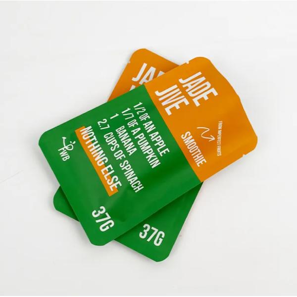 Three-Side Seal Stand-Up Bag Matte Finished Side Gusset Snack Packaging Bag With Food Pouch Design