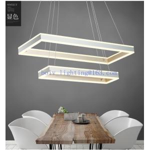 Quality Rectangle Simple Hanging Lamp Pendant Lightings And Chadelier 156w for sale