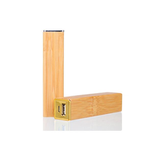 Portable Wireless Power Charger , 2600mAh Wood Appearance Square Power Bank