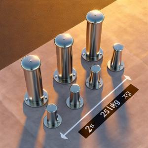 Stainless Steel Fixed Bollards 25kg Surface Mount Security Barrier