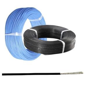 Blue 30 AWG high temperature Wire Braided Tin Coated Copper Wire