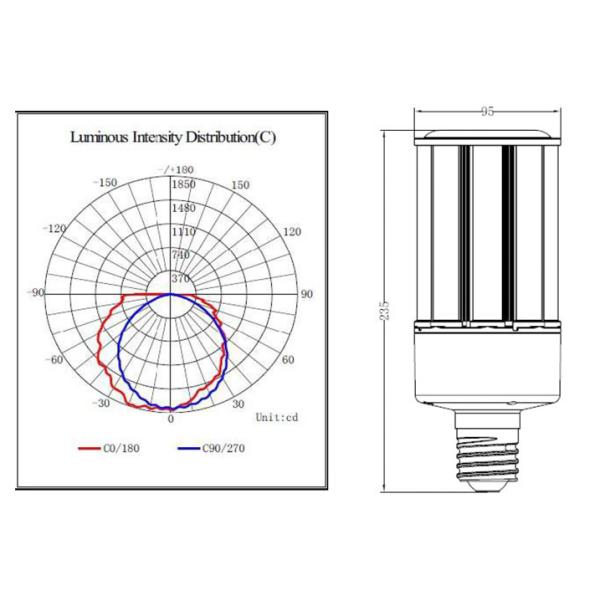 High Power Smd2835 Led Corn Bulb E27 E40 Led Lamp Corn IP65 Waterproof