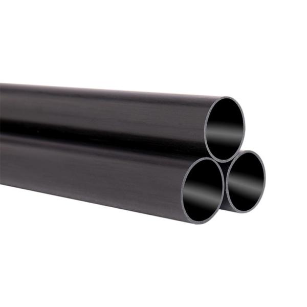 Plain Epoxy Pultruded Carbon Fiber Tube Small Tolerance Range