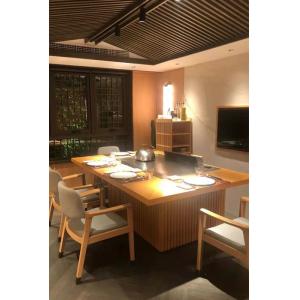 GREENARK Teppanyaki Grill Table Induction Fume Down Exhaust Griddle