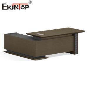 Ekintop Modern L Shape Executive Office Works Manage Furniture Wooden Office