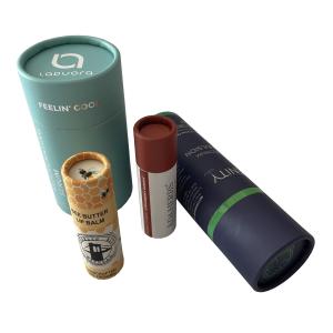Custom C1S C2S Round Paper Tube Box offset printing With Rolled Edge