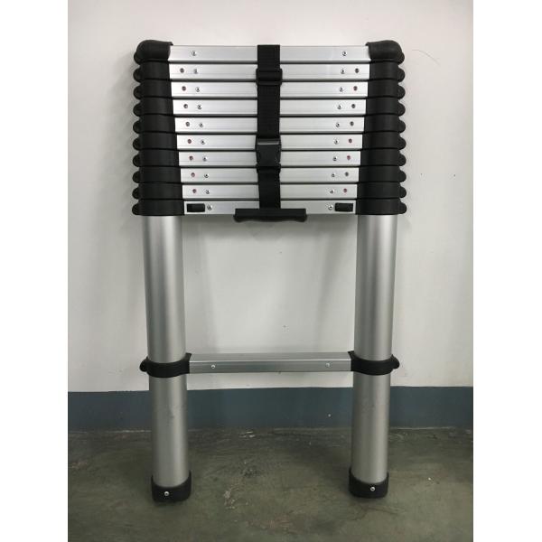Buy En131 Silver 2.6m Aluminum Telescopic Extension Ladder at wholesale prices