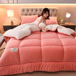 Light Pink Solid Oeko-Tex Comforter Edredon Twin Bedding Set Suitable for All