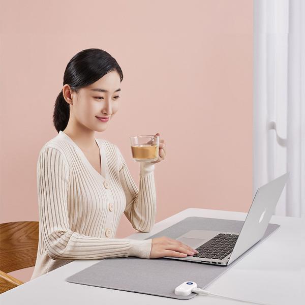 Buy 24V Electric Heating Wireless Charger Corporate Gift Multiscene Graphene Desk Pad at wholesale prices