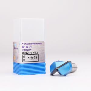 Antirust Practical V Slot Milling Cutter , V Type Woodworking Router Bit