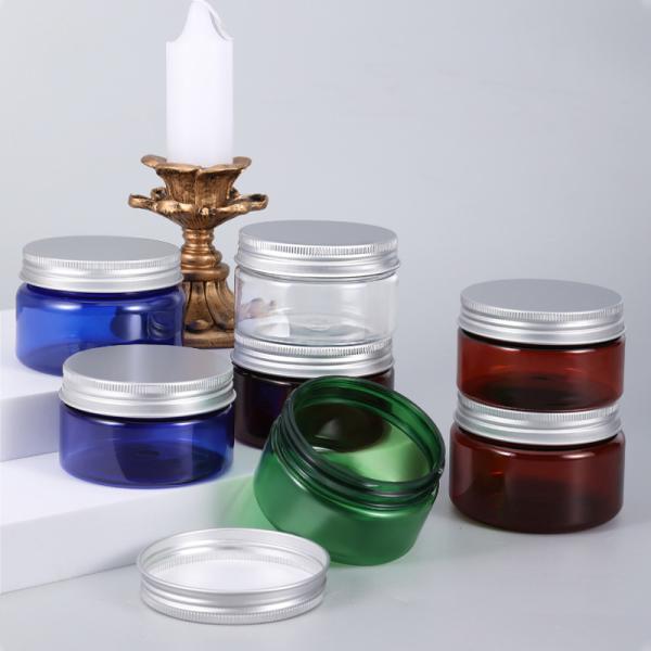 Custom Logo Wide Mouth 200ml PET Plastic Jar for Food and Candy Transparent Empty Customized Accepted Logo Food Grade