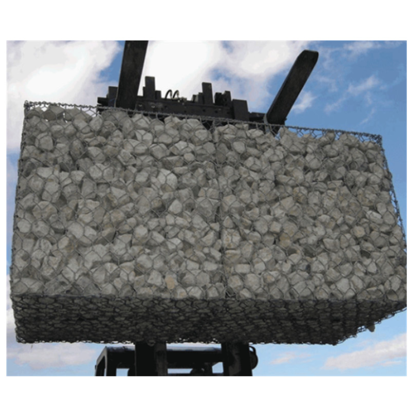 Buy Anti Rust Woven Gabion Baskets 1mx1mx1m Stone Filled Rock Protection at wholesale prices