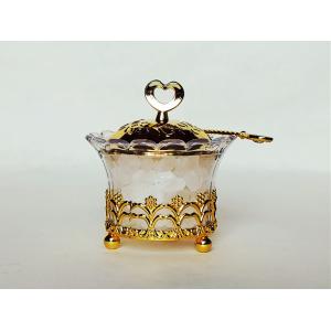 Quality T1-Arabia Exquisite Gold-plated Louhua Sunflowers Sugar bowl for sale