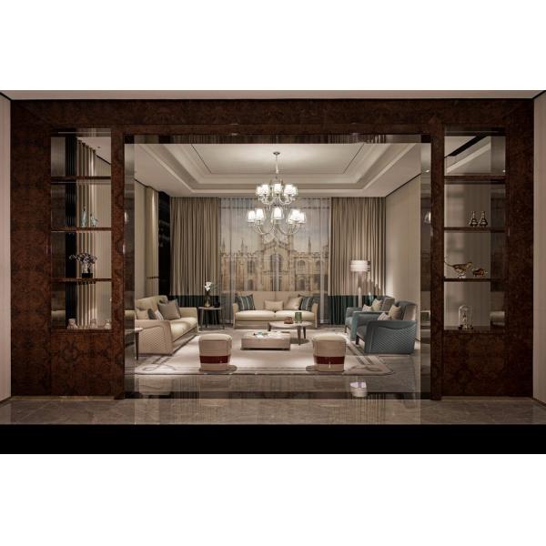 High Gloss Leather Living Room Upholstery Stool W009SF16