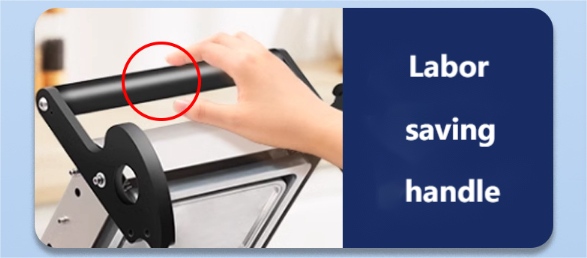 Compact Design 304 Stainless Steel Electrically Heated Manual Tray Sealing