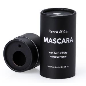 Drop Bottles Rigid Cardboard Cylinders With White Ink Black Printed