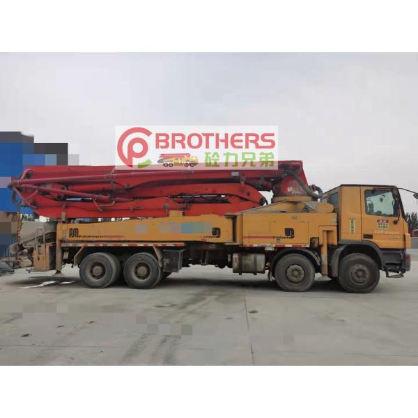 Buy Orange Putzmeister Concrete Pump 46m on Benz Used for Large Construction Projects at wholesale prices