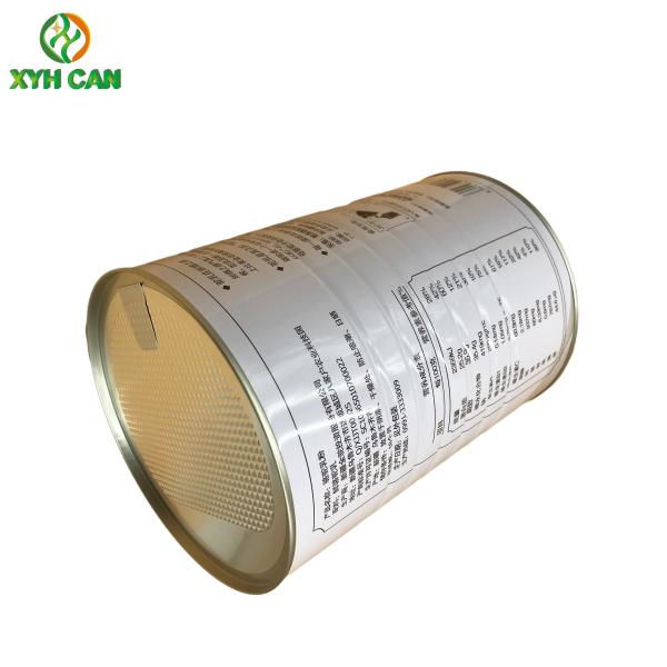 BPA Free Plastic Cap CMYK 900g Milk Powder Tinplate Can