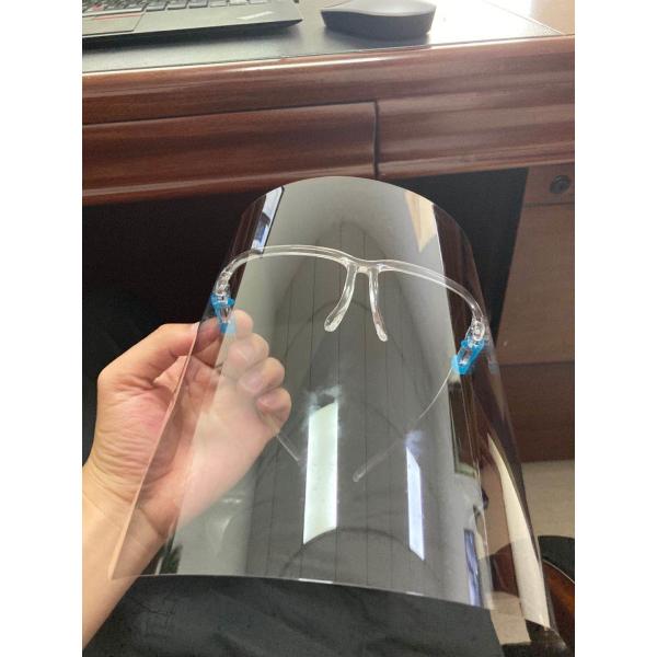 Buy Anti Fog Transparent Disposable Face Shield With Frame at wholesale prices